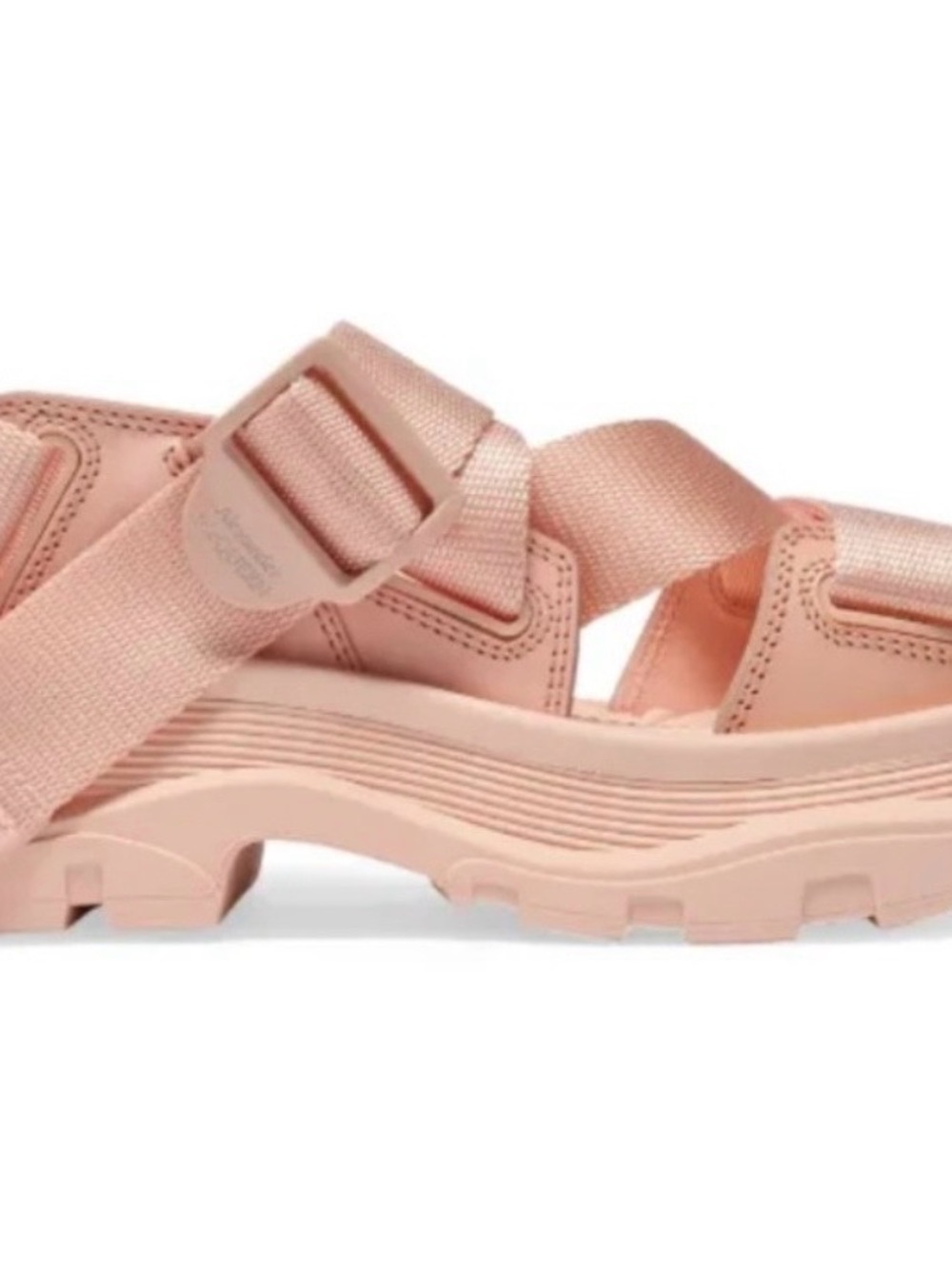 Alexander McQueen Pink Platform Sport Sandals